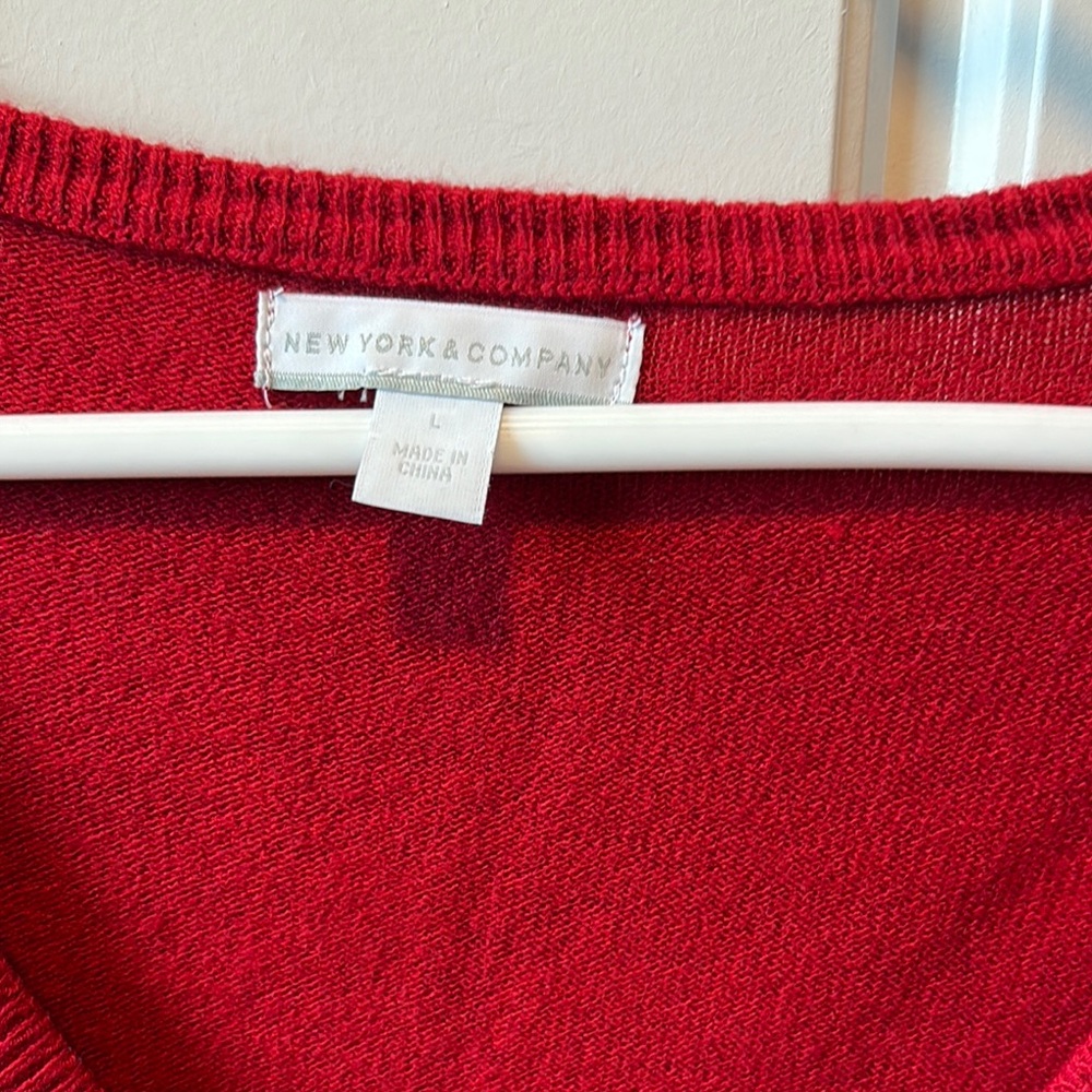 New York & Company Crimson Knit Top - Picture 2 of 5